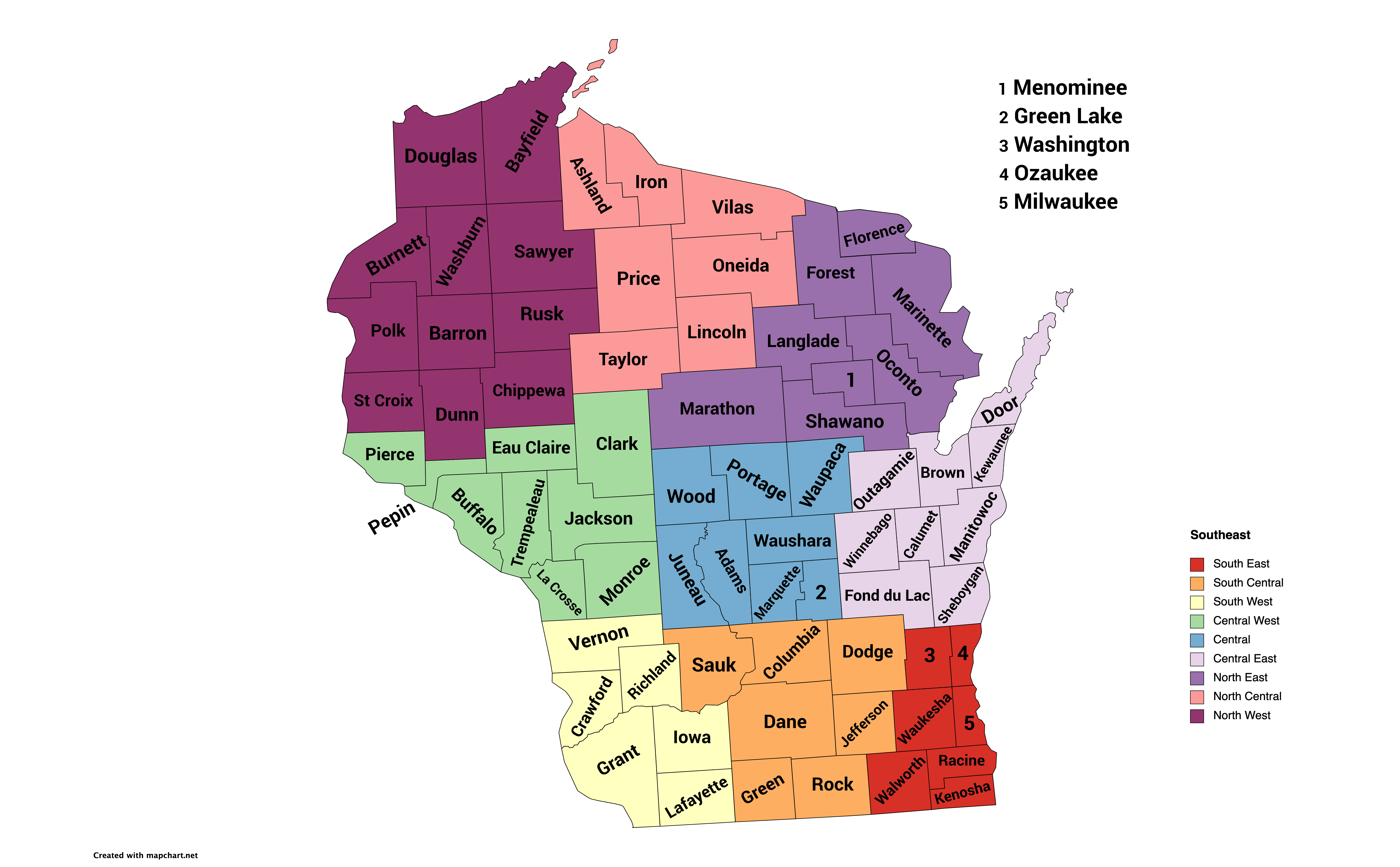 Wisconsin Rural Counties WI-Counties-Map – Badgerland Reptile Rescue